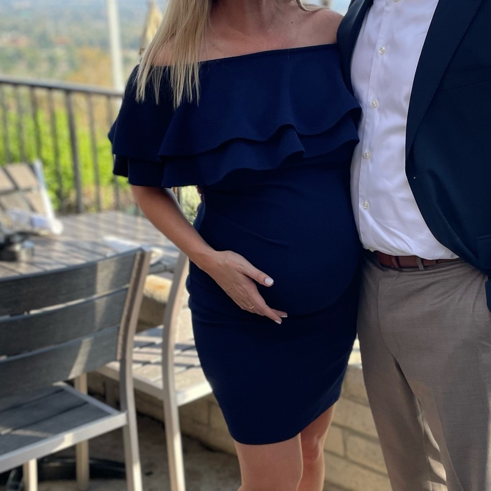 Pinkblush off-the-shoulder dress
